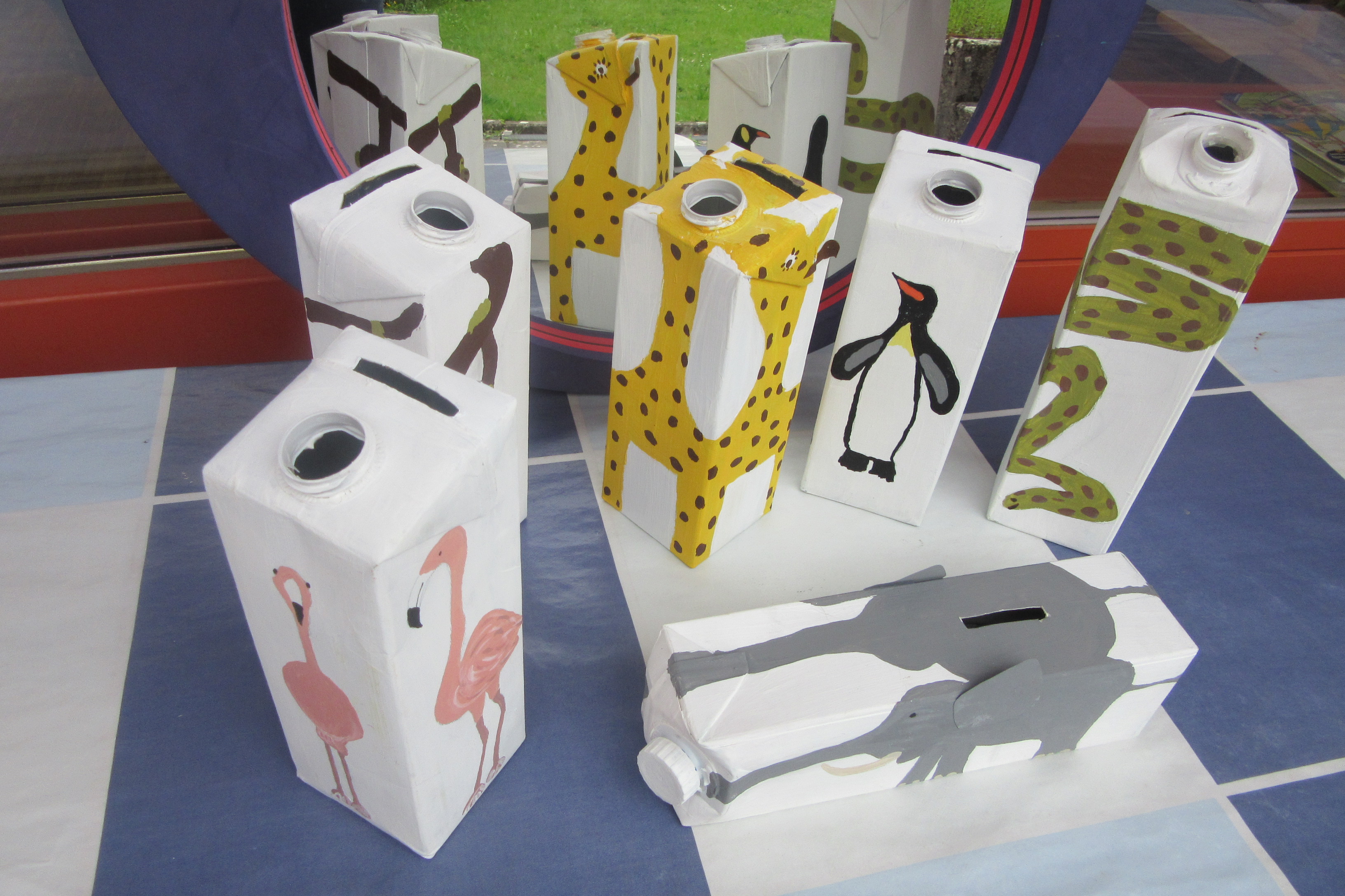 Spardosen aus Tetrapackungen